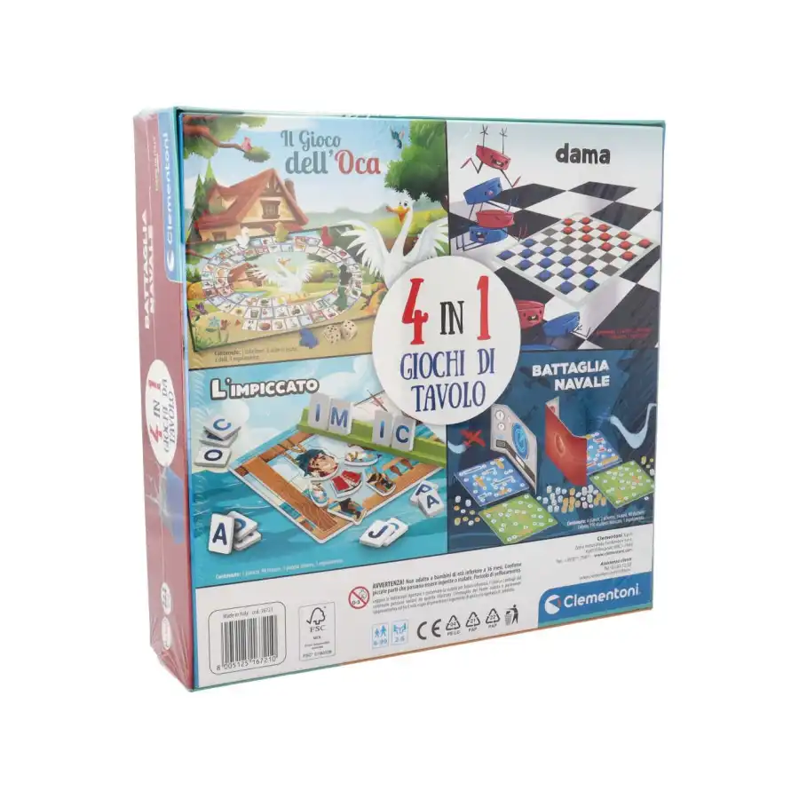 4 in 1 Giochi da Tavolo 16721 Clementoni - 2