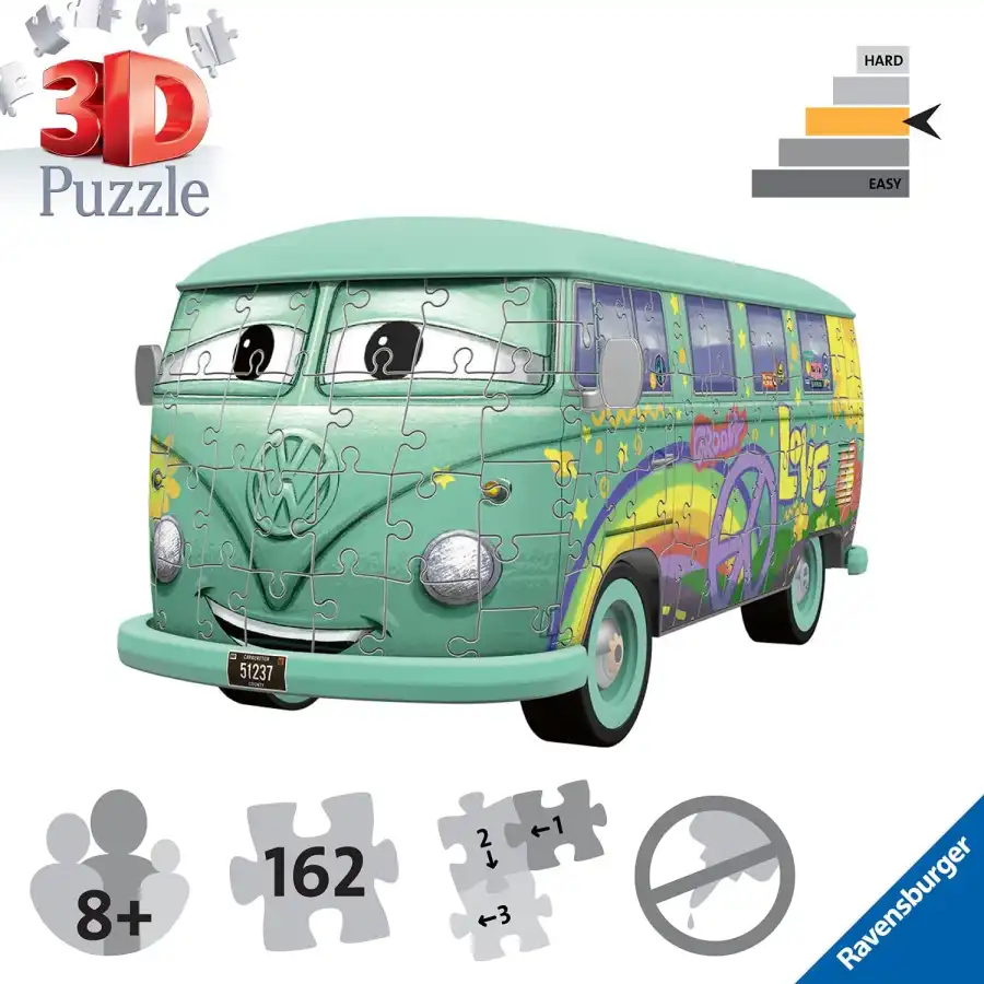 Ravensburger 3D Puzzle Volkswagen T1 Cars Fillmore Ravensburger - 2