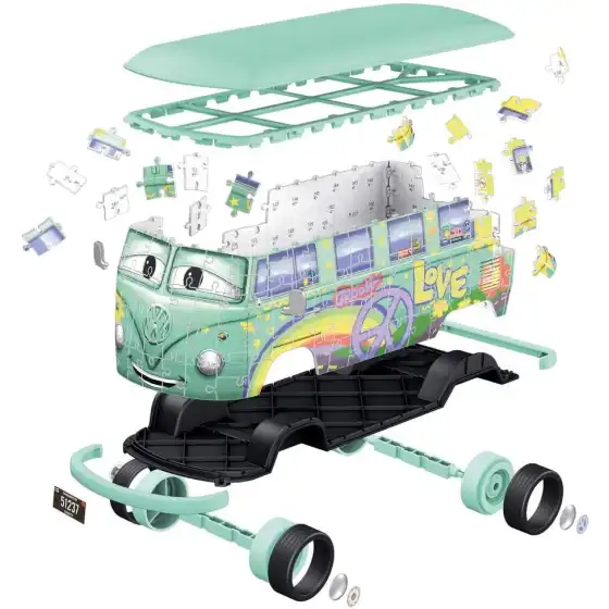 Ravensburger 3D Puzzle Volkswagen T1 Cars Fillmore Ravensburger - 4