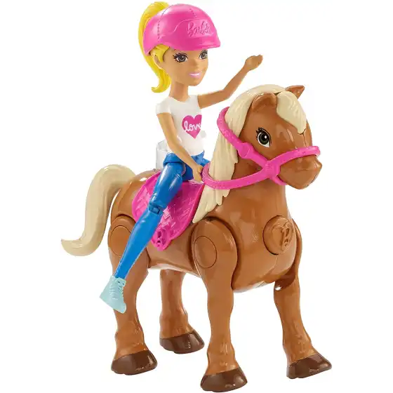 Barbie On The Go Bambola Bionda e Mini Pony FHV63 Mattel - 1