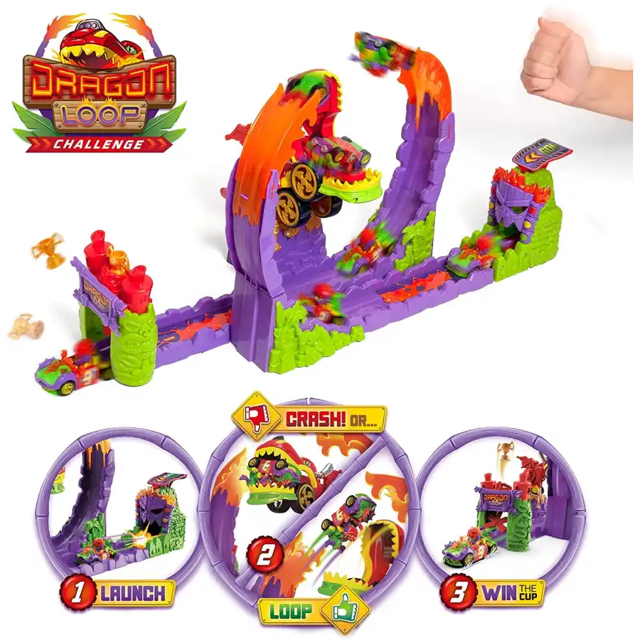 T-Racers Dragon Loop Challenge Magic Box Toys - 3