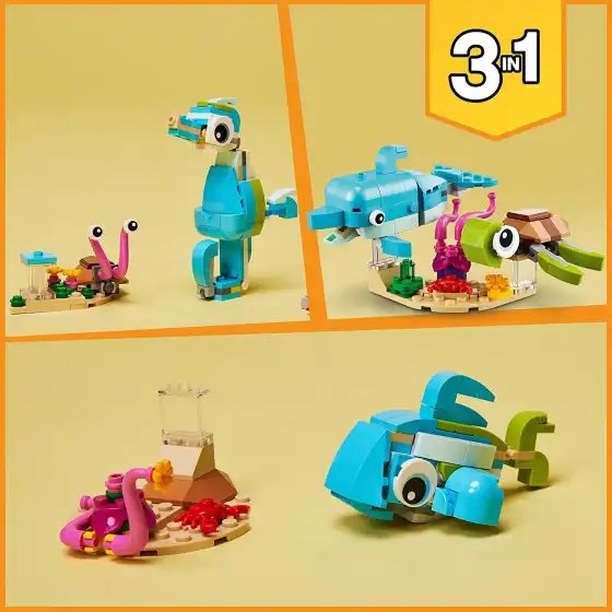 Lego Creator 31128 Set Animali Marini 3 in 1 Lego - 3