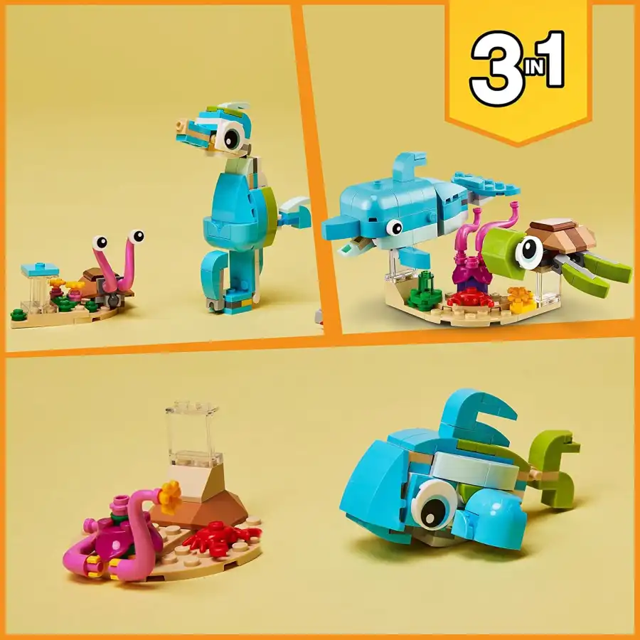 Lego Creator 31128 Set Animali Marini 3 in 1 Lego - 3