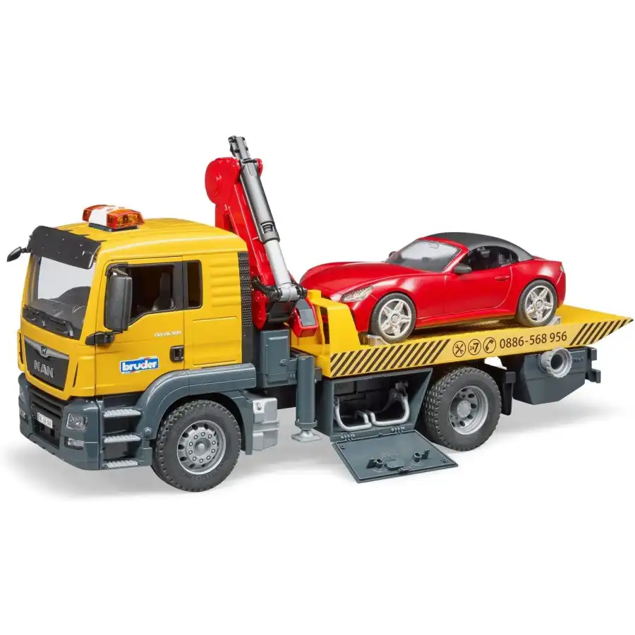 Man TGS Camion da Traino con Roadster e modulo Luci e Suoni Bruder - 2