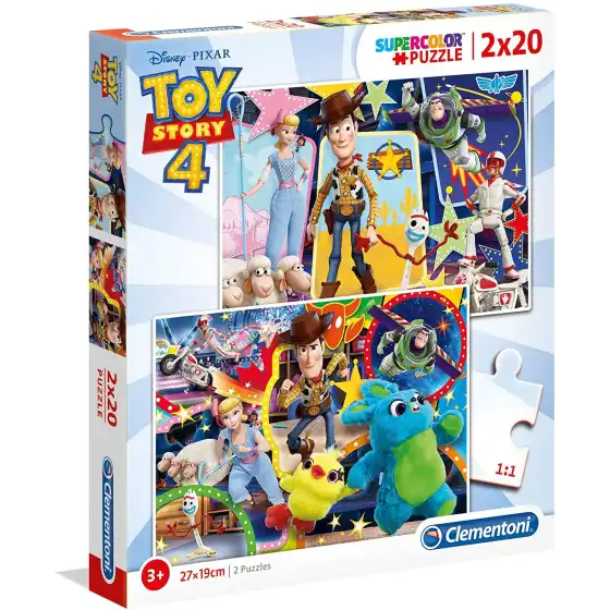 Toy Story 4 Supercolor Puzzle 2x20 pezzi 24761 Clementoni - 1