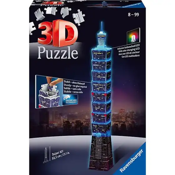Puzzle 3d Taipei 101 Lima Toys - 1