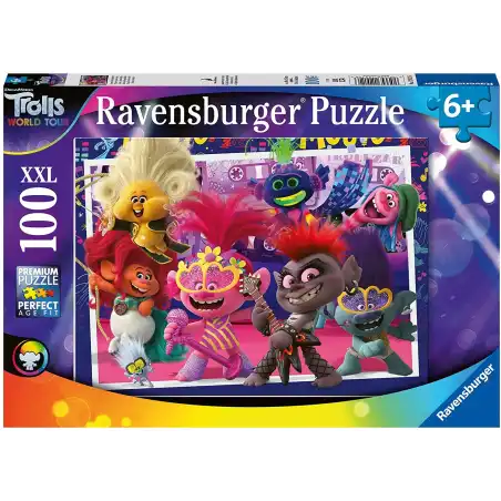 Puzzle XXL Trolls 2 100 pezzi 12912 6 Ravensburger - 1