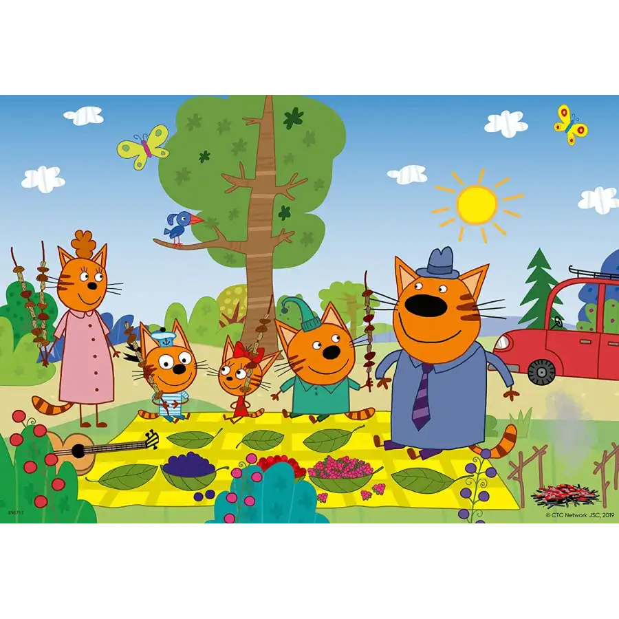 Puzzle Kid e Cats 2x12 pezzi 05079 Ravensburger - 3