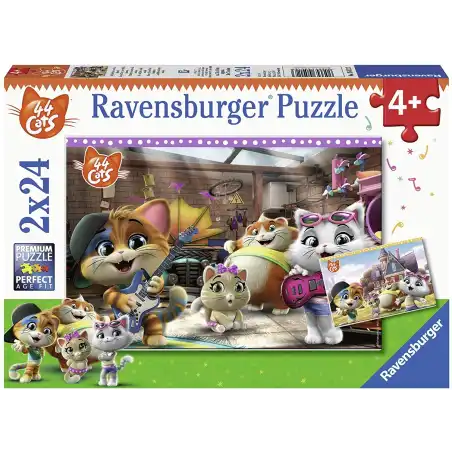 Puzzle 44 Gatti 2x24 pezzi 05012 Ravensburger - 1
