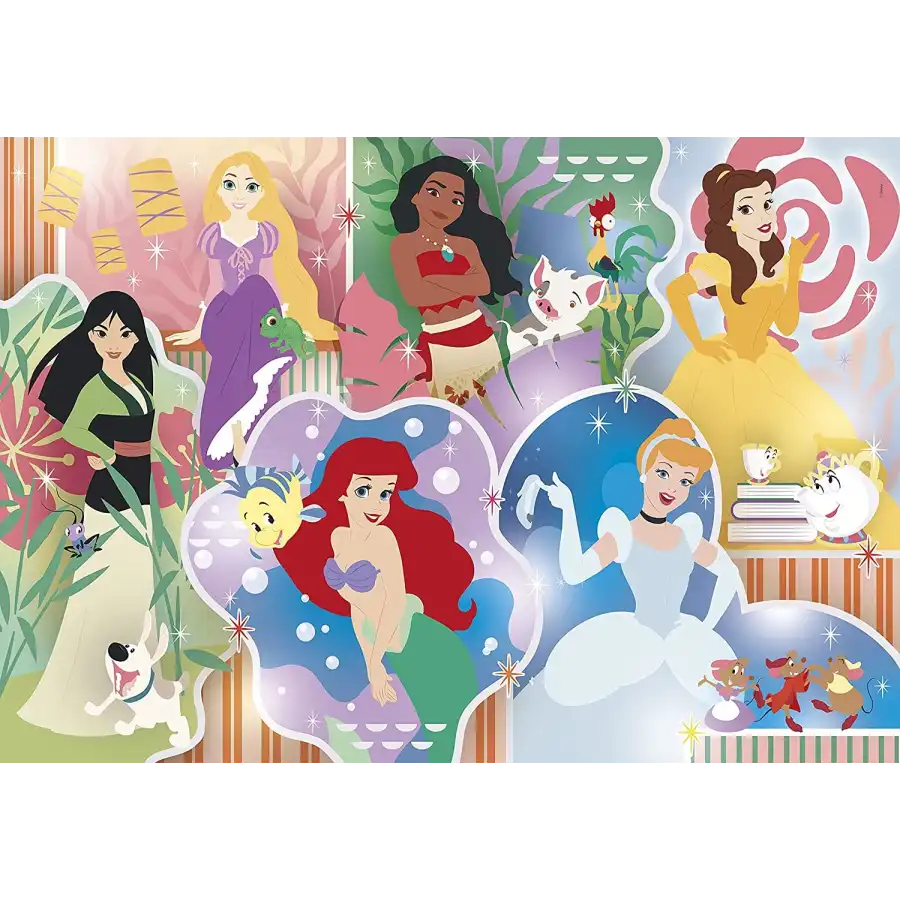 Disney Princess Supercolor Puzzle 24 maxi pezzi 24232 Clementoni - 2