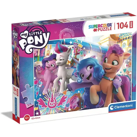 My Little Pony Supercolor Puzzle 104 maxi pezzi 23764 Clementoni - 1