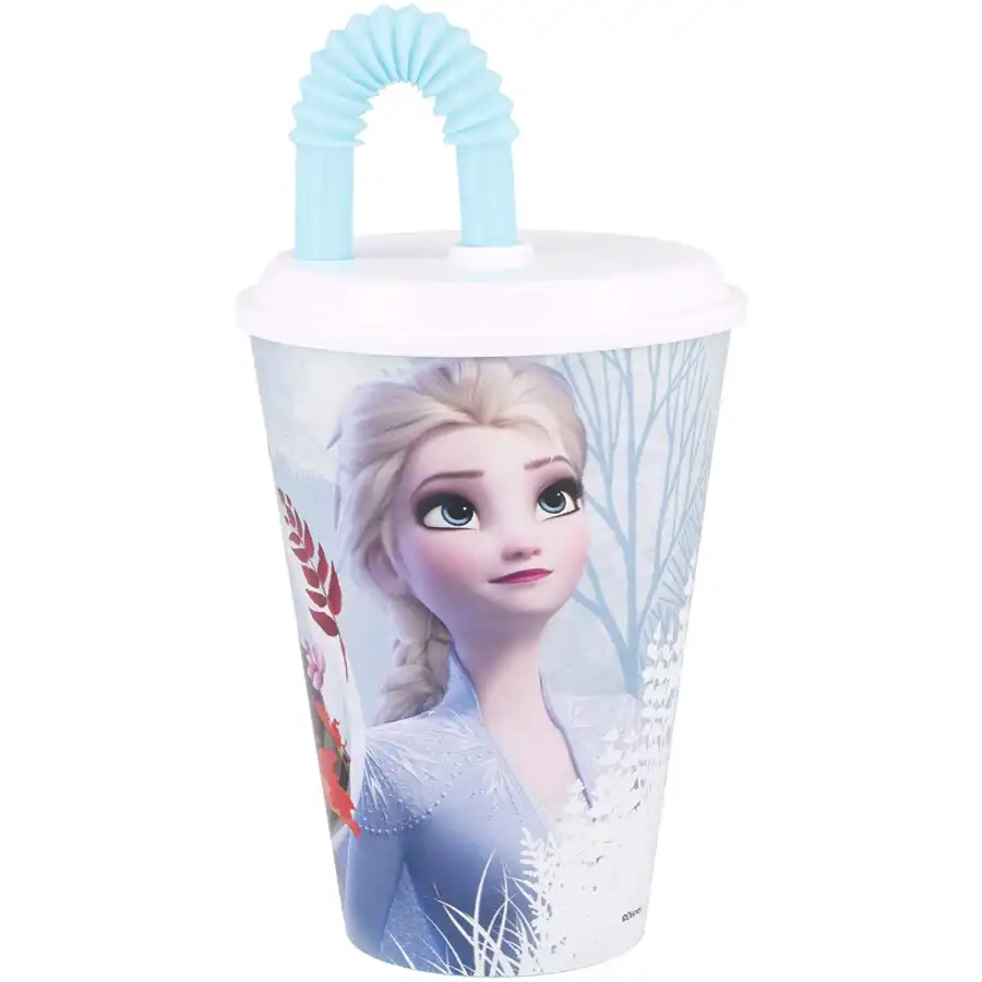 Frozen 2 Bicchiere con Cannuccia  - 1
