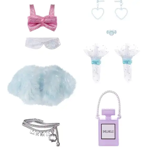 Mermaze Mermaidz Bambola Shellnelle Sirena con Coda Cambia Colore MGA - 2