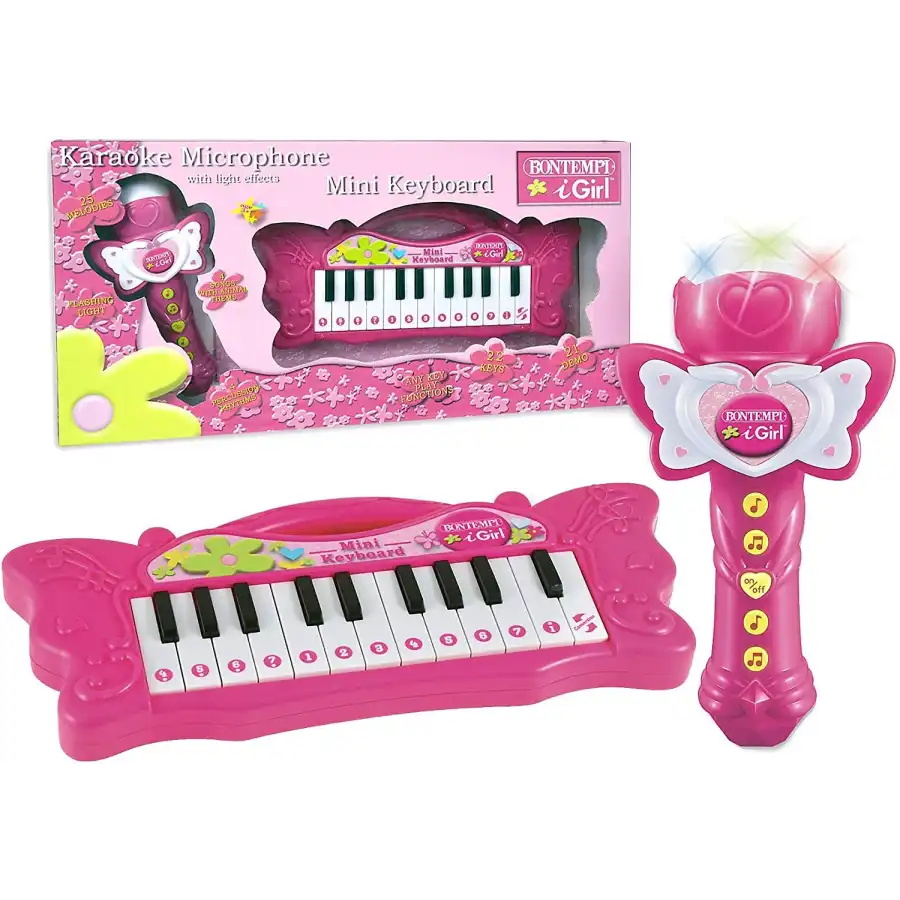 Tastiera 22 tasti con Microfono Karaoke iGirl Bontempi - 1