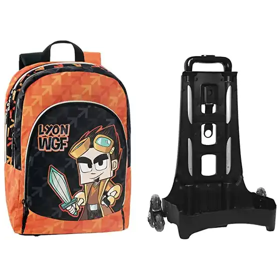 Lyon Gamer Zaino Organizzato con Trolley Staccabile 2022/2023 Panini - 2
