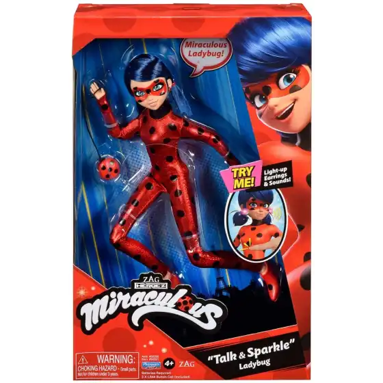 Miraculous Bambola Ladybug con luci e suoni Bandai - 1