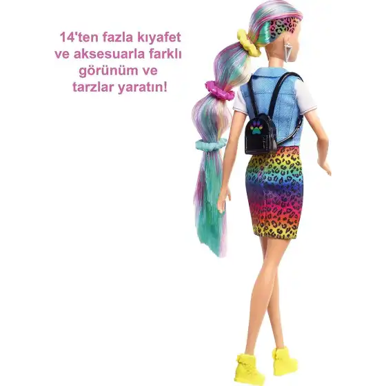 Barbie Leopard Rainbow GRN81 Mattel - 5
