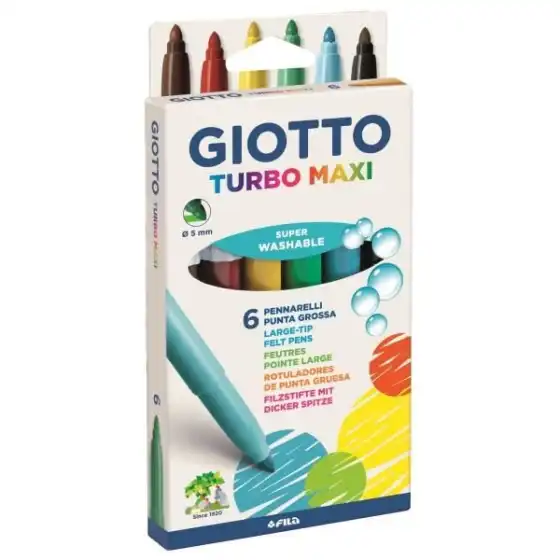 Giotto Turbo Maxi Pennarelli 6 pz Giotto - 1