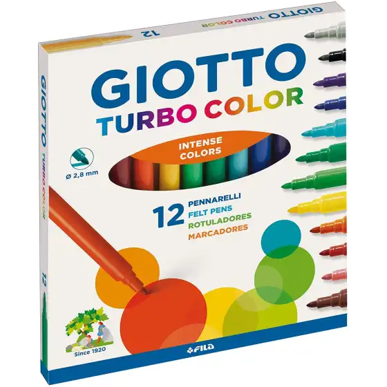Giotto Turbo Color Pennarelli 12 pz Fila - 1