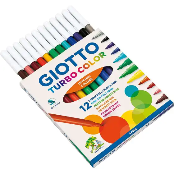 Giotto Turbo Color Pennarelli 12 pz