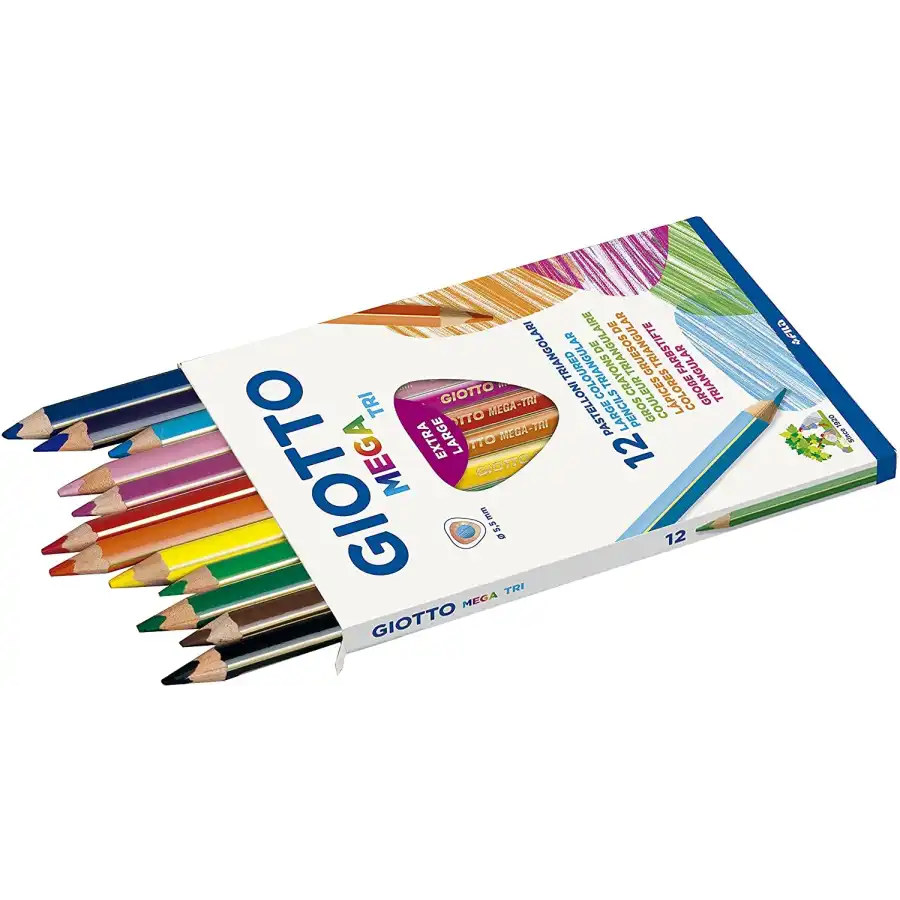 Giotto Mega Tri Pastelli Grandi Triangolari 12 pz Fila - 2
