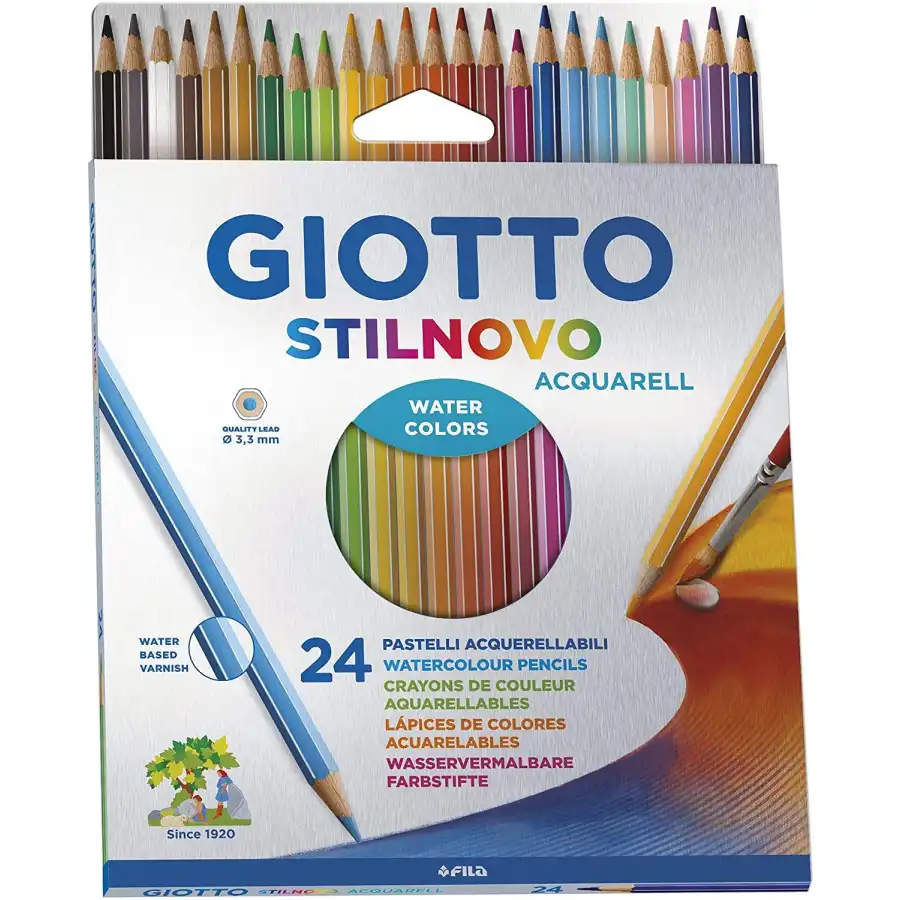 Giotto Stilnovo Pastelli Acquerellabili 24 pz Fila - 1