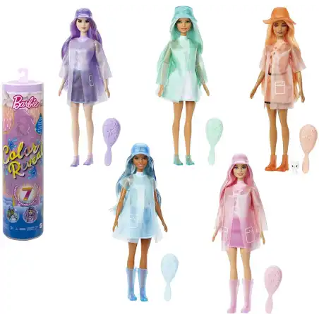 Barbie Color Reveal Serie Sole Pioggia con 7 sorprese HCC57 Mattel - 1