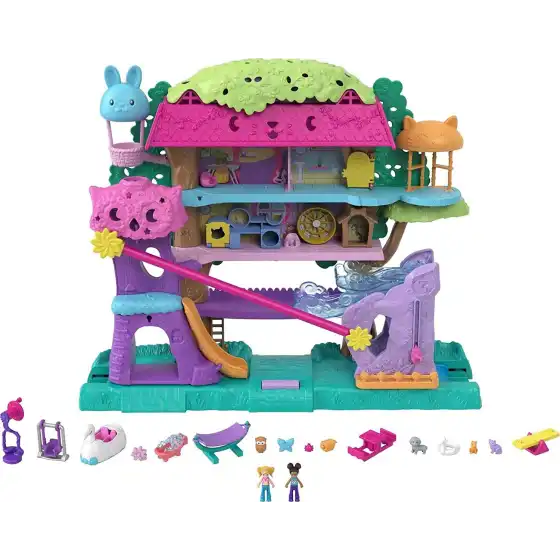 Polly Pocket Playset Casa sull'Albero dei Cuccioli HHJ06 Mattel - 1