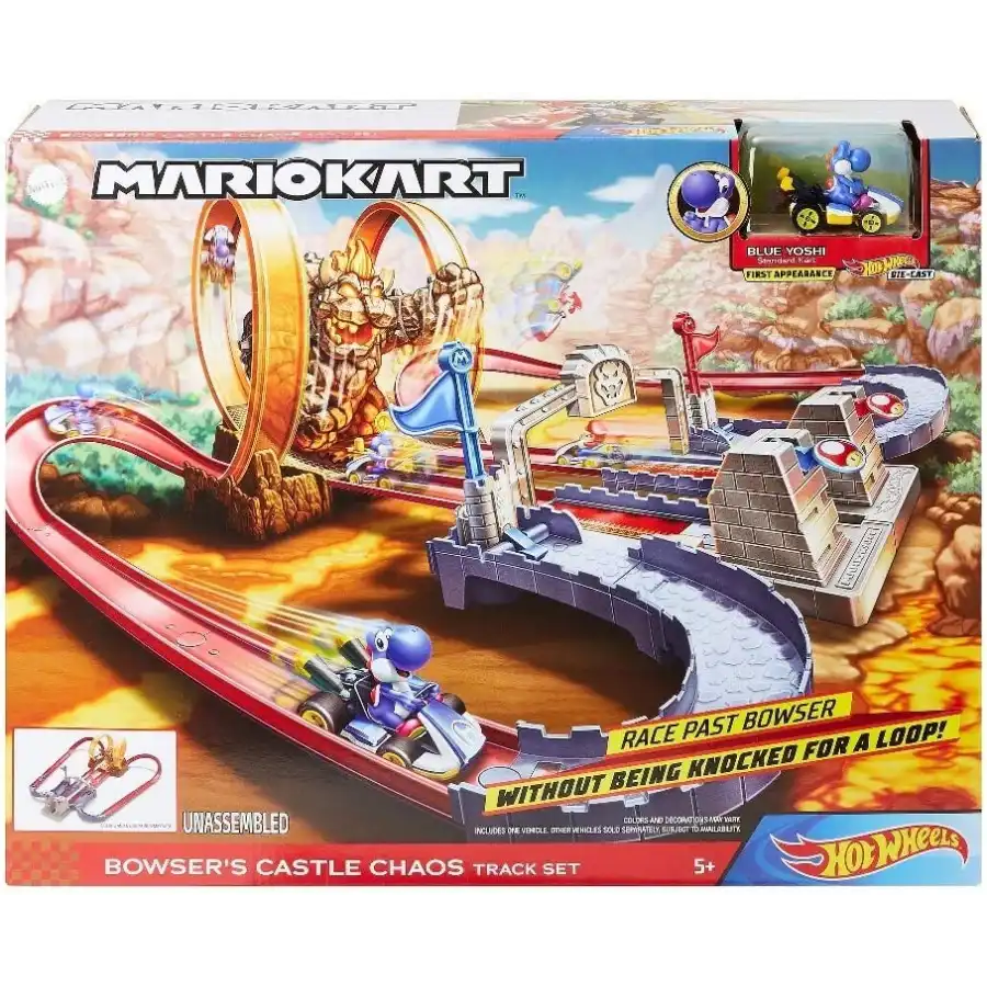 Hot Wheels Pista Mario Kart il Castello di Bowsers GNM22 Mattel - 1