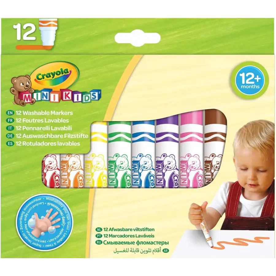 Crayola Mini Kids Pennarelli Super Lavabili 12 pz Crayola - 1