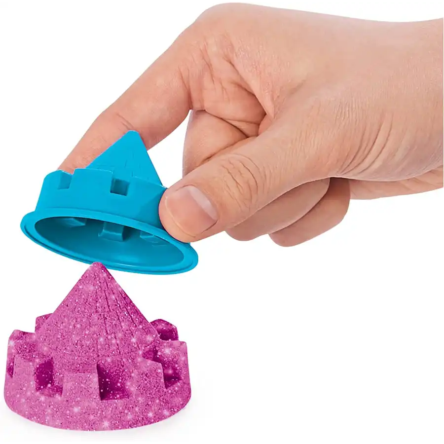 Kinetic Sand Shimmer Sabbia Rosa Glitter Spin Master - 3