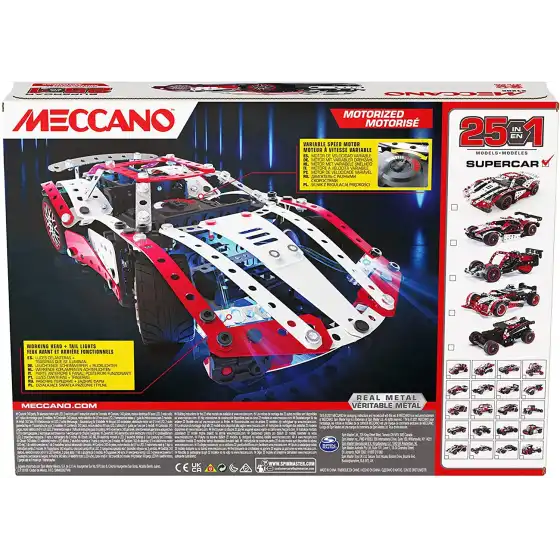Meccano Multimodello Supercar 25 modelli in 1 Spin Master - 4