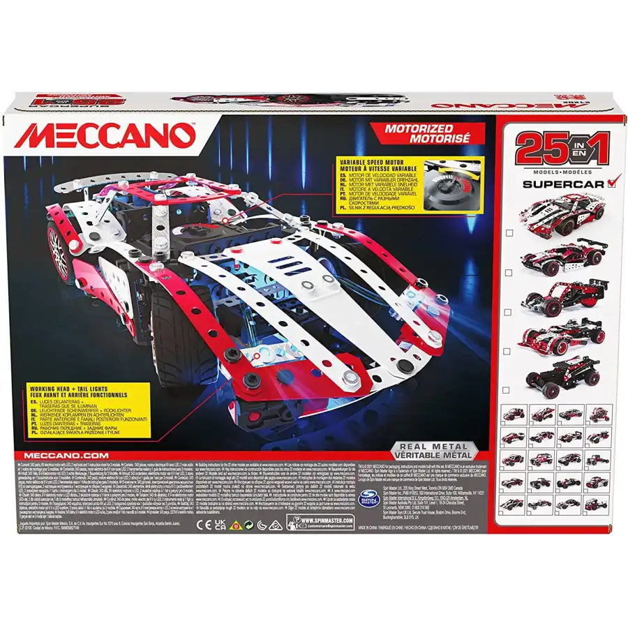 Meccano Multimodello Supercar 25 modelli in 1 Spin Master - 4