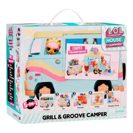 Lol Surprise Camper Grill & Groove avec poupées