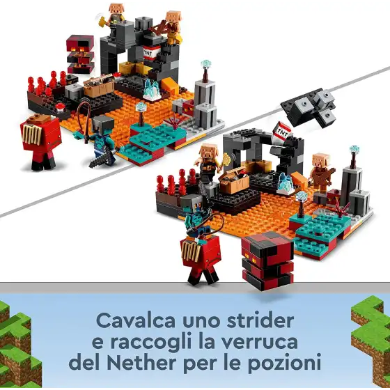 Lego Minecraft 21185 Bastione del Nether Lego - 1