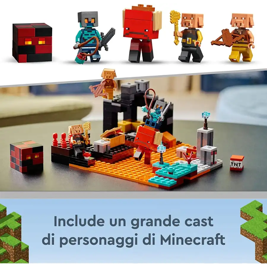 Lego Minecraft 21185 Bastione del Nether Lego - 4