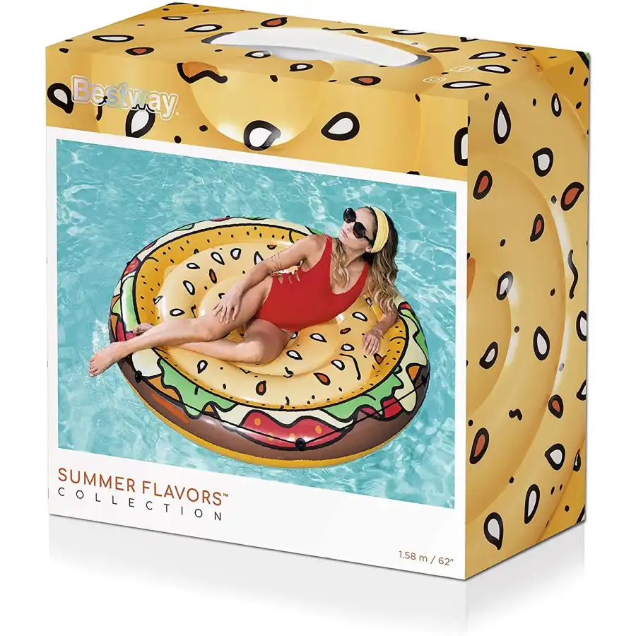 Isola Gonfiabile Hamburger Mare e Piscina Bestway - 1