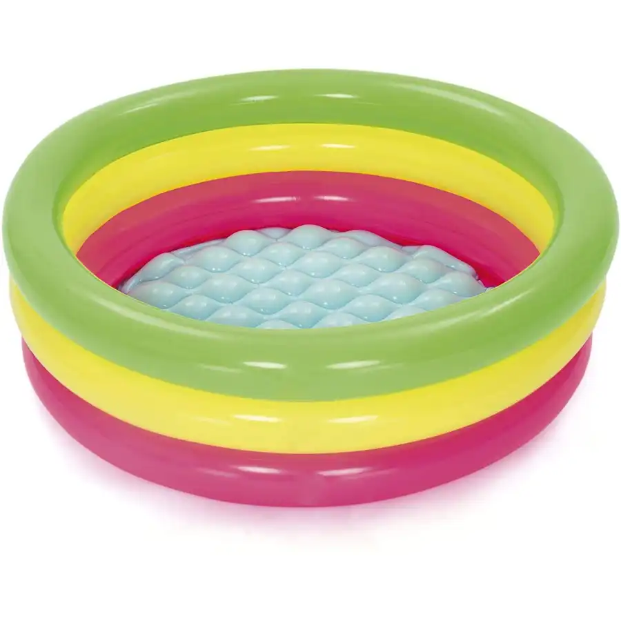 Piscina Gonfiabile Piccola 3 Anelli Colorati Bestway - 2