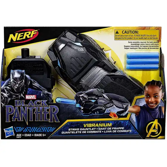Nerf Black Panther Vibranium Strike Gauntlet Hasbro - 1