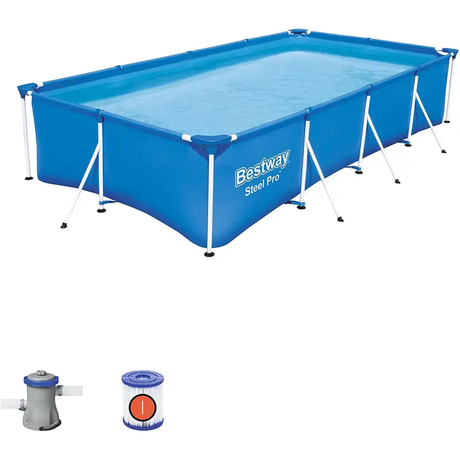Bestway 56424  Piscina Rettangolare Steel Pro 400 x 211 x 81 cm con Pompa Filtro Bestway - 5