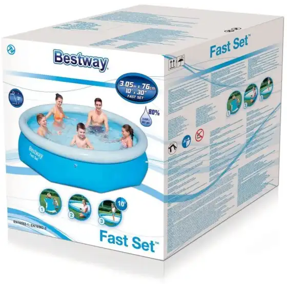 Bestway 57266 Piscina Gonfiabile Rotonda Fast Set 305 x 76 cm Bestway - 5