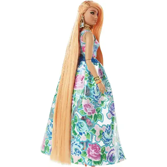 Barbie Extra Fancy Bambola con completo floreale e animaletto HHN14