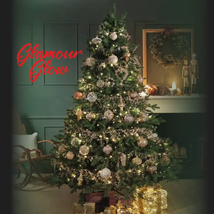 Albero di Natale Artificiale Verde h 240 cm - Glamour Glow Holyhome - 4
