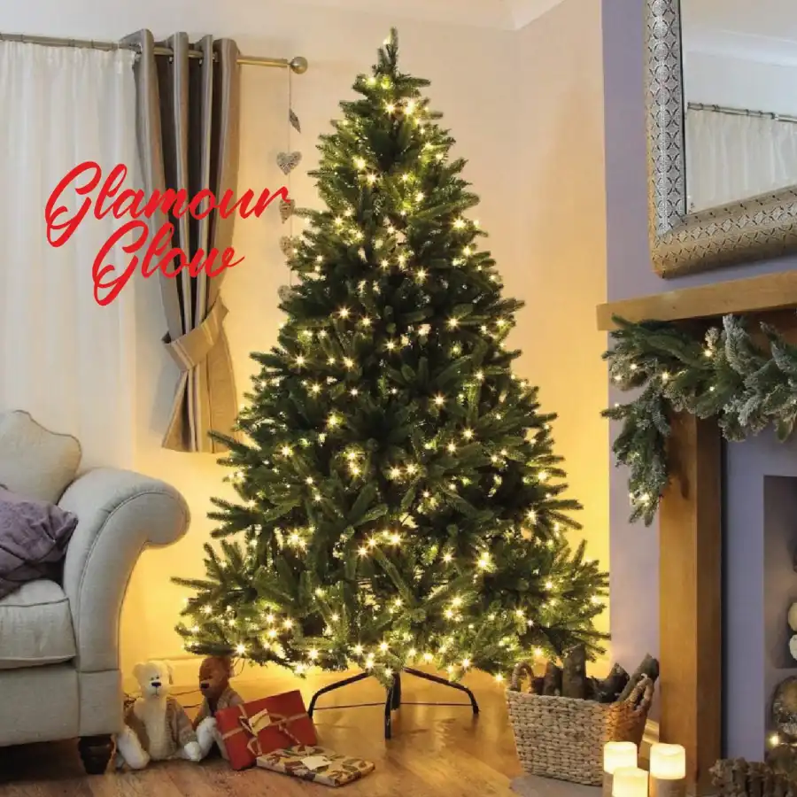 Albero di Natale Artificiale Verde h 240 cm - Glamour Glow Holyhome - 5