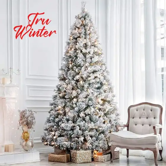 Albero di Natale Artificiale Floccato Innevato h 240 cm - True Winter Holyhome - 5