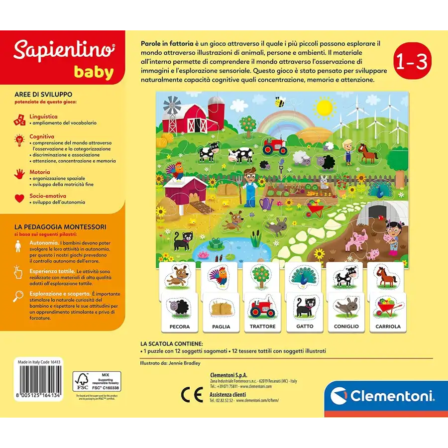 Sapientino Baby Parole in Fattoria 16413 Clementoni - 3