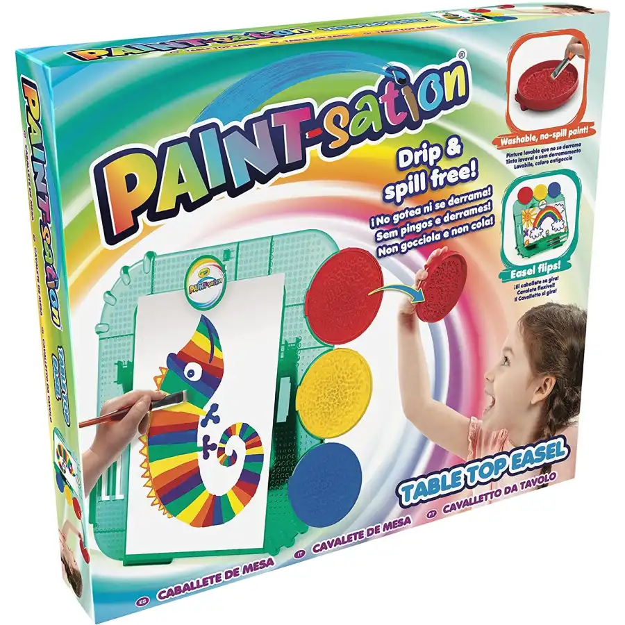 Paint Sation Cavalletto con Tempere e Pods di Vernice Goliath - 2