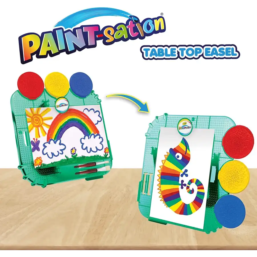 Paint Sation Cavalletto con Tempere e Pods di Vernice Goliath - 3