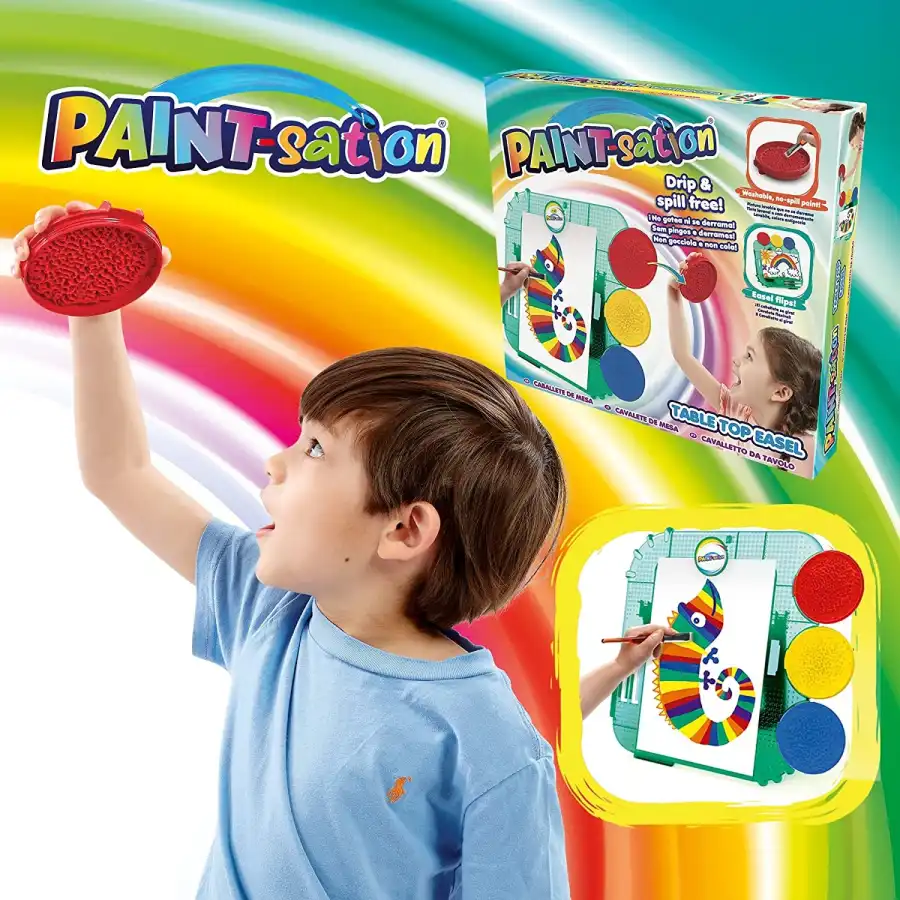 Paint Sation Cavalletto con Tempere e Pods di Vernice Goliath - 5