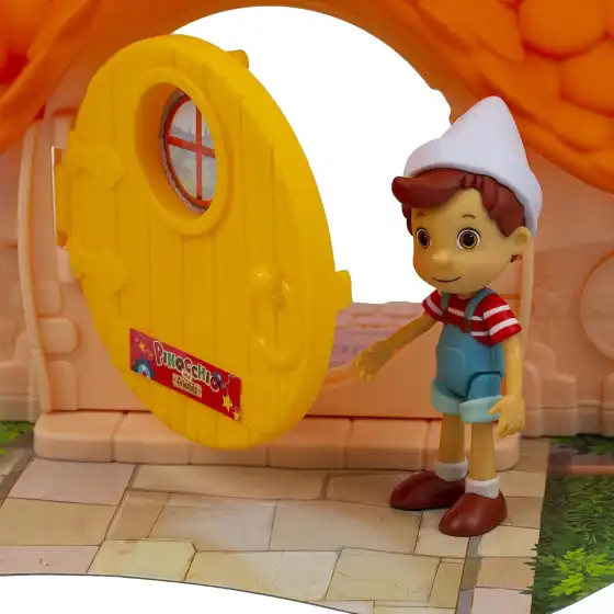 Pinocchio Playset Casa e Bottega di Geppetto con 2 Personaggi